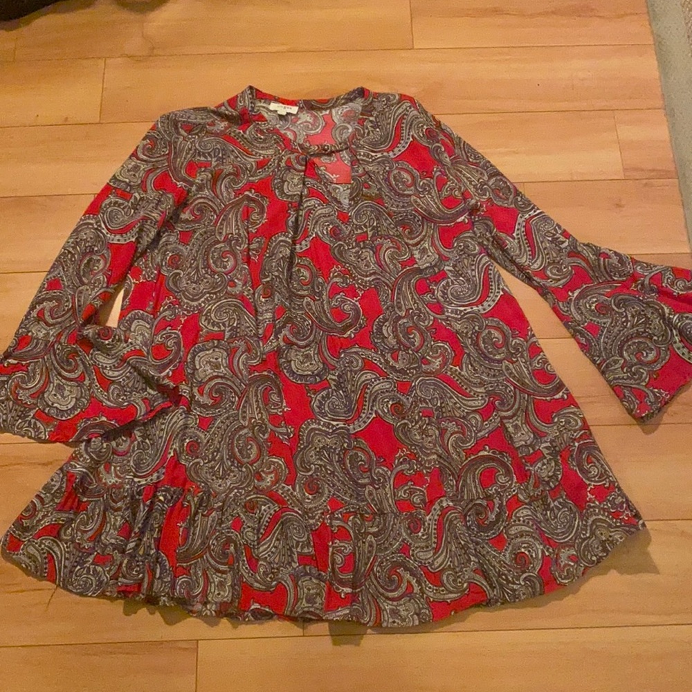 Dress A line Red Paisley by Umgee new never worn